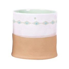 Blue Sky Ceramic Hanging Navajo 5" Flower Pot, Multi Color