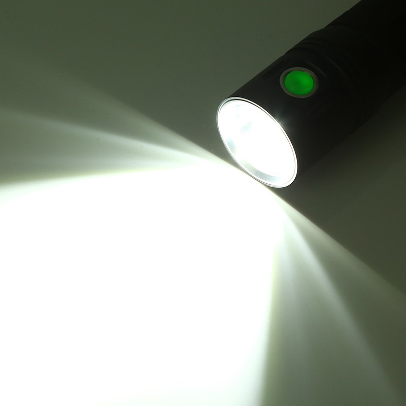 Ultra Light Portable Waterproof Rechargeable LED Flashlight Mini Torch with