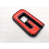 Auto Front & Rear GMC Red Black OVERLAY Emblem Badge