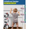 Cabinet Fridge Locks Baby Proofing, 4 PACK Child Proof Cabinet
