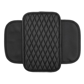 QKWL Center Console Cover, Arm Rest Cover for Car, Car Console Covers, Console Cover, Long-Lasting and Comfortable to The Touch, Suitable for Most Cars, Trucks, SUVs (Black)