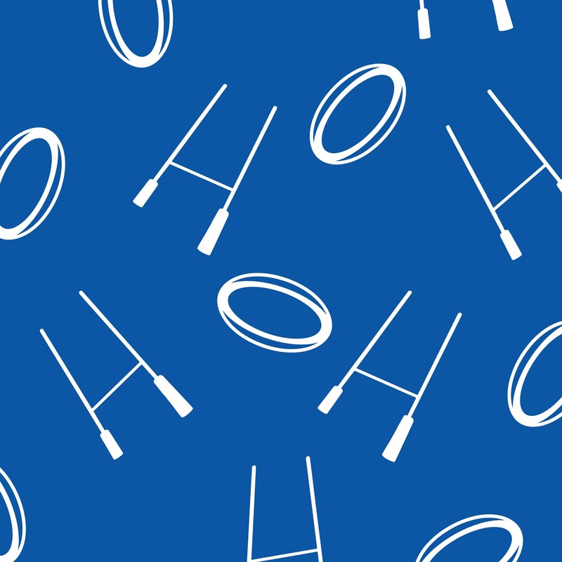Rugby Hair Scrunchy - Blue/White | Stylish & Versatile Hair