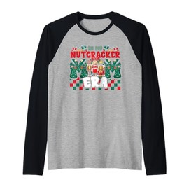 Christmas Nutcracker Mom Mama Era Toy Soldier Xmas Costume Raglan Baseball Tee
