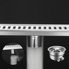 Shower Drain Long Stainless Steel Deodorant Removable Floor Drain for