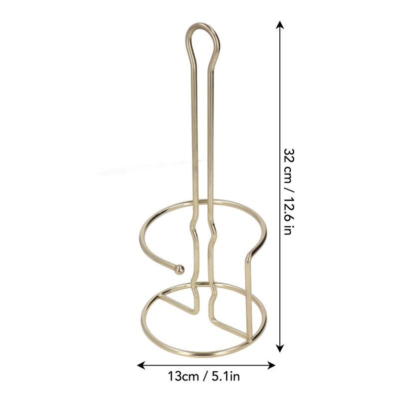 Tissue Reserve Holder Electroplating Bright Vertical Style Gold Iron Easy