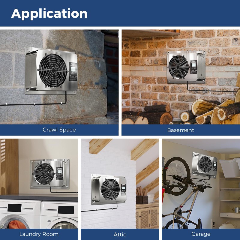 ALORAIR 570 CFM Crawl Space Ventilator Fan, IP55 Rated Basement