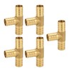 3 Way Adapter Fitting Brass 5/8in Brass Universal Tee Fitting