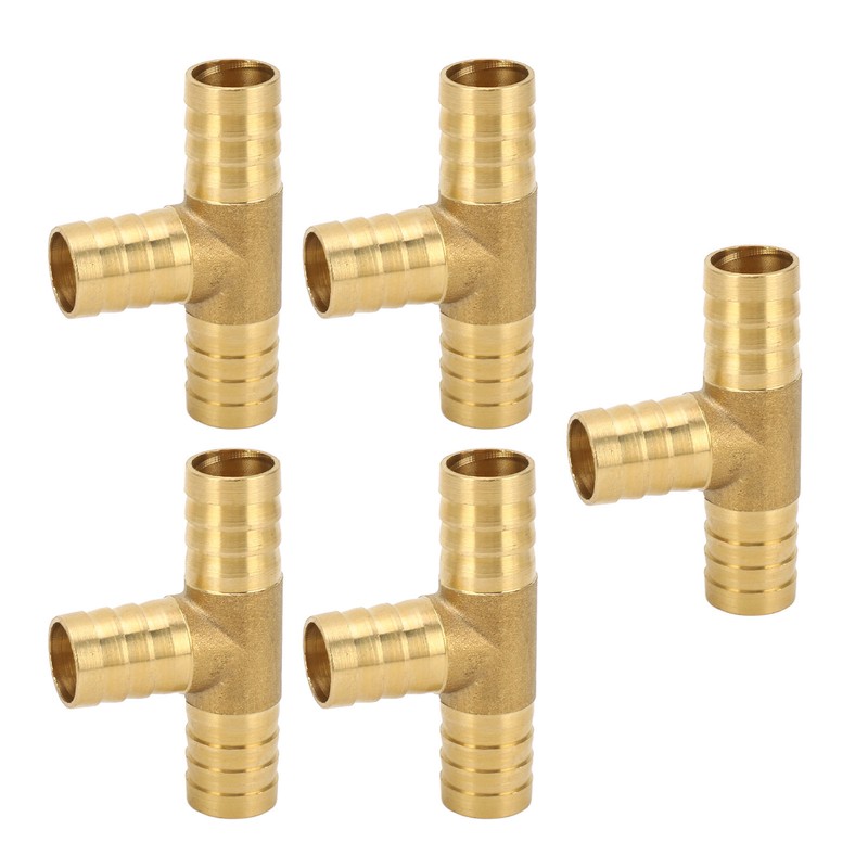 3 Way Adapter Fitting Brass 5/8in Brass Universal Tee Fitting