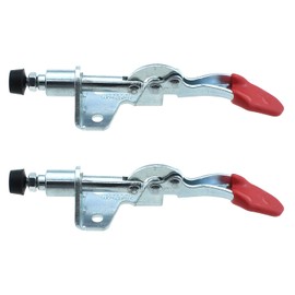 RLECS 2PCS Silver 301AM Push Pull Woodworking Clamp Hot Rolled Steel Quick Release Fixed Clamp for Electronics Industry Production Processing Industry Mould and Die Industry