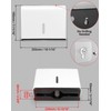 QWORK Paper Towel Dispenser Wall Mount, 2 Pack Multifold Hand
