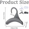 8Pcs Purse Bag Hanger Hook Black Acrylic Purse Holder for