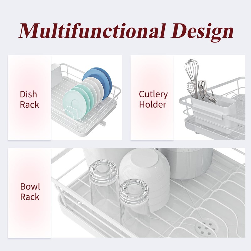 Sakugi Dish Drying Rack - Compact Dish Rack for Kitchen