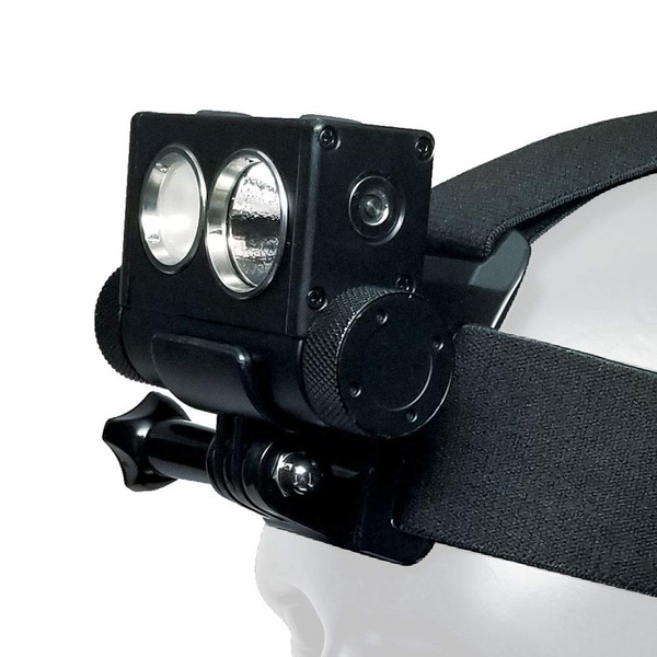 PowerTac Hl-10 Explorer Headlamp - Multi-Use Rechargeable Headlamp System, Black