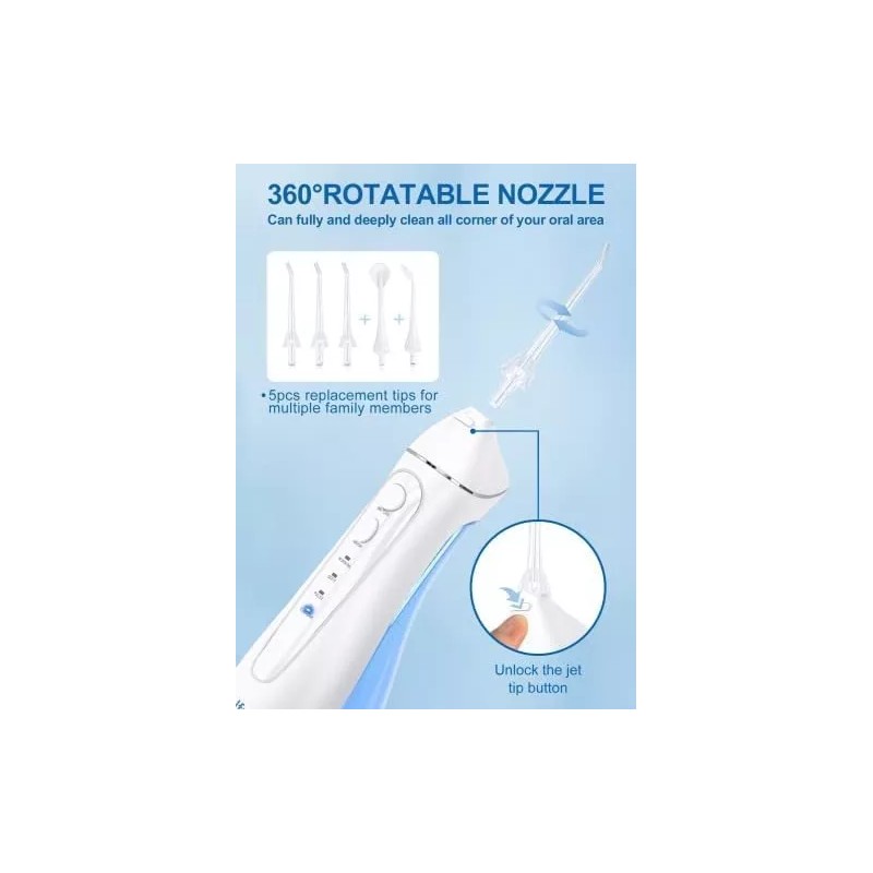 Oralfree Limpiador De Hilo Dental Con 4 Modos De Irrigador
