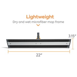 Coastwide Professional CW58014 22 Microfiber Wet Mop Frame, Aluminum