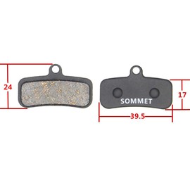 SOMMET Resin and Semi-Metallic Disc Brake Pads fit for Shimano Saint BR-M810 M820 Zee BR-M640 ZSPB19-1