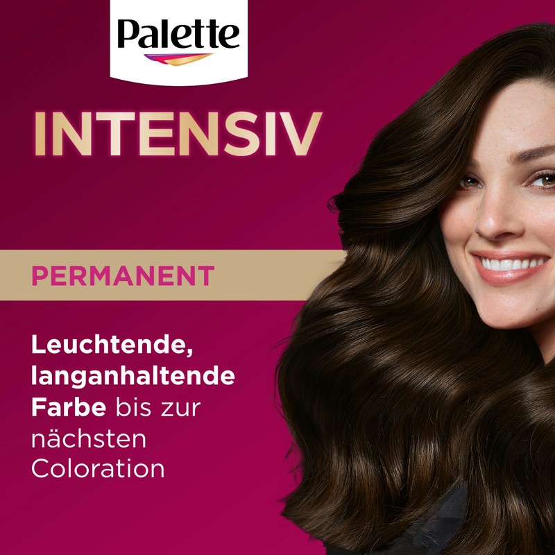 Palette Intensive Cream Colouration 4-0/800 Dark Brown (3 x 115