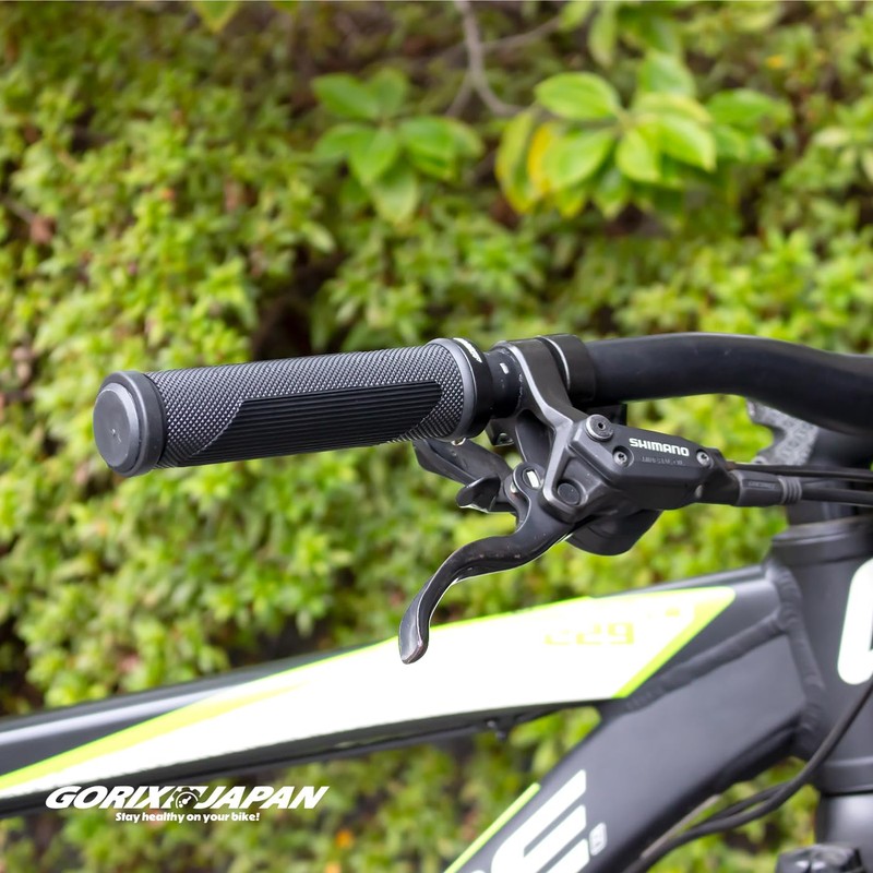 GORIX GSR 1222 Bicycle Grip, Stripe Pattern, Shock Absorption, Soft