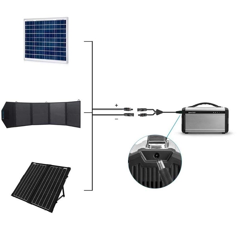 ACOPOWER 5.5mm x 2.1mm with Solar Connector Female/Male for Solar