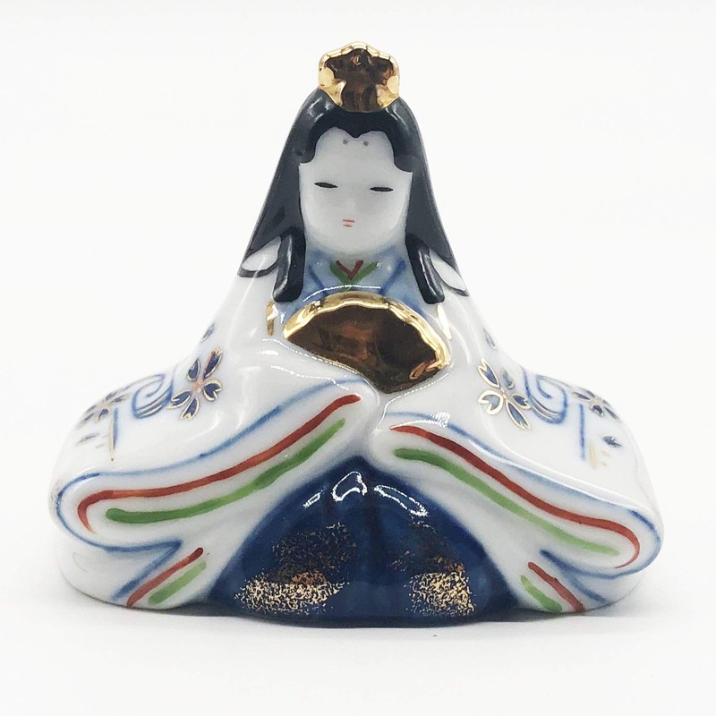 Yakushi Kiln Peach Festival Hinamatsuri Doll Dyed Nishiki Tekoro, Hinamatsuri