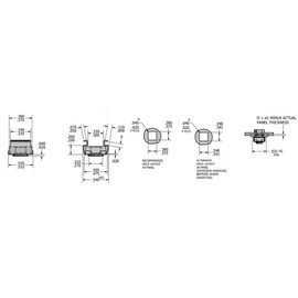 25 Pack #10-24 Self-Retaining Cage Nuts - 3/8" Panel Hole Size BFC7931-1024