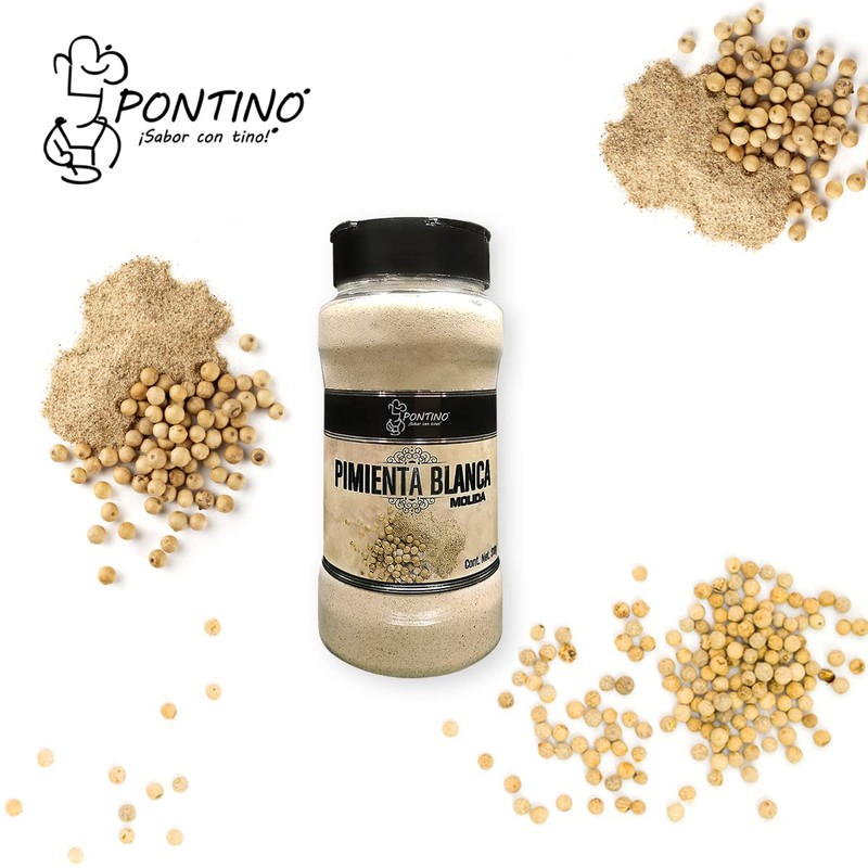 Pontino Pimienta blanca molida, 310 g