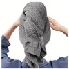 Microfiber Hair Towel Wrap – Extra-Large Quick-Dry Hair Turban with