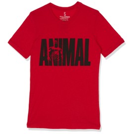 Animal unisex adult Iconic M-stak Premium Tee T Shirt, Red, XX-Large US