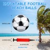 Roontin Inflatable Football, 3 Pack with Pump, for Kids and