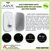 AJAX STREETSIREN WHITE WIRELESS SIREN WITH LED FRAME AND PIEZO