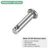 M METERXITY 10-Pack Single Hole Clevis Pins, M4 x 16mm