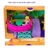 Mattel Polly Pocket Jungle Safari Compact, 2 Micro Dolls &