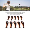 10 Pcs Golf Iron Head Cover Set with Zipper Golf