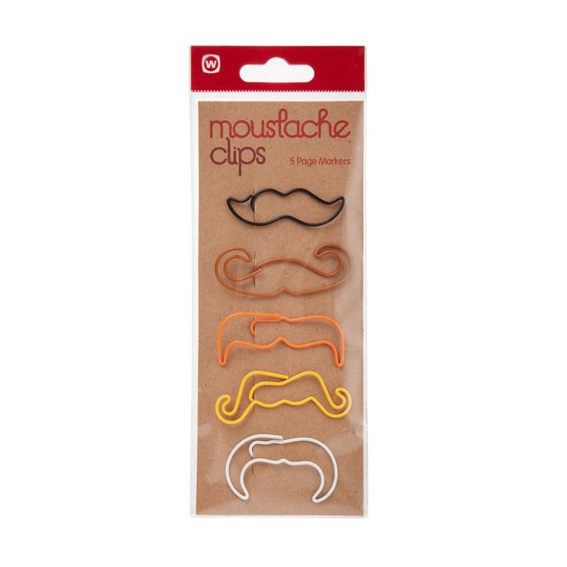 NPW-USA Moustache Paper Clips