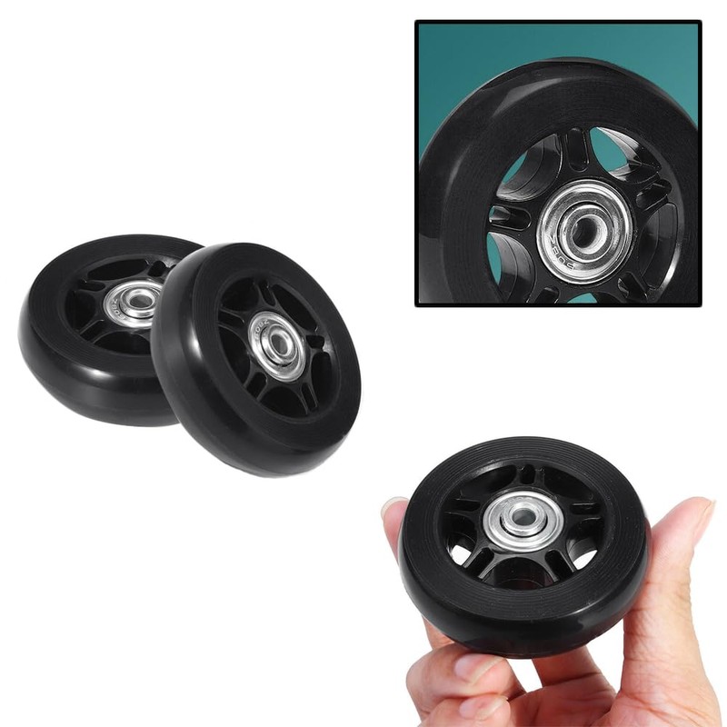 Zasvec Luggage Suitcase Replacement Wheels 4 Pieces Suitcase Wheels Replacement