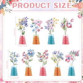 9 PCS Wildflowers Honeycomb Centerpieces Wildflower Party Supplies Spring Summer Wildflower Theme Table Centerpieces for Wedding Little Wildflower Baby Shower Decorations (Wildflower)