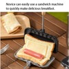 Sandwich Frying Pan, Aluminum Baking Disk Flip Frying Pan Suitable