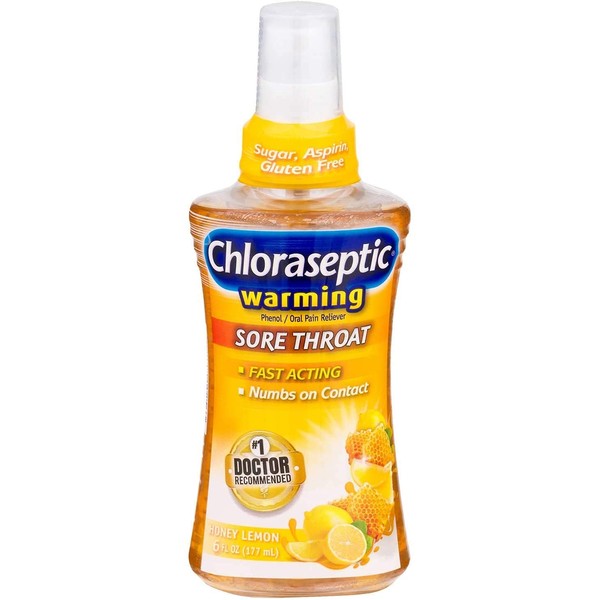 Chlor Warm Honey Lemon Sp Size 6z Chloraseptic Warming Honey Lemon Spray 6z