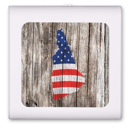 Plug in Dimmable LED Night Light with Dusk to Dawn Auto Sensor, Adjustable Brightness, Warm Light, Auto On-Off Nightlight for Bathroom, Hallway, Nursery, Bedrooms - New Hampshire Map