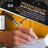 G4GADGET Pack of 50 Black Pens - Smooth Writing Ballpoint