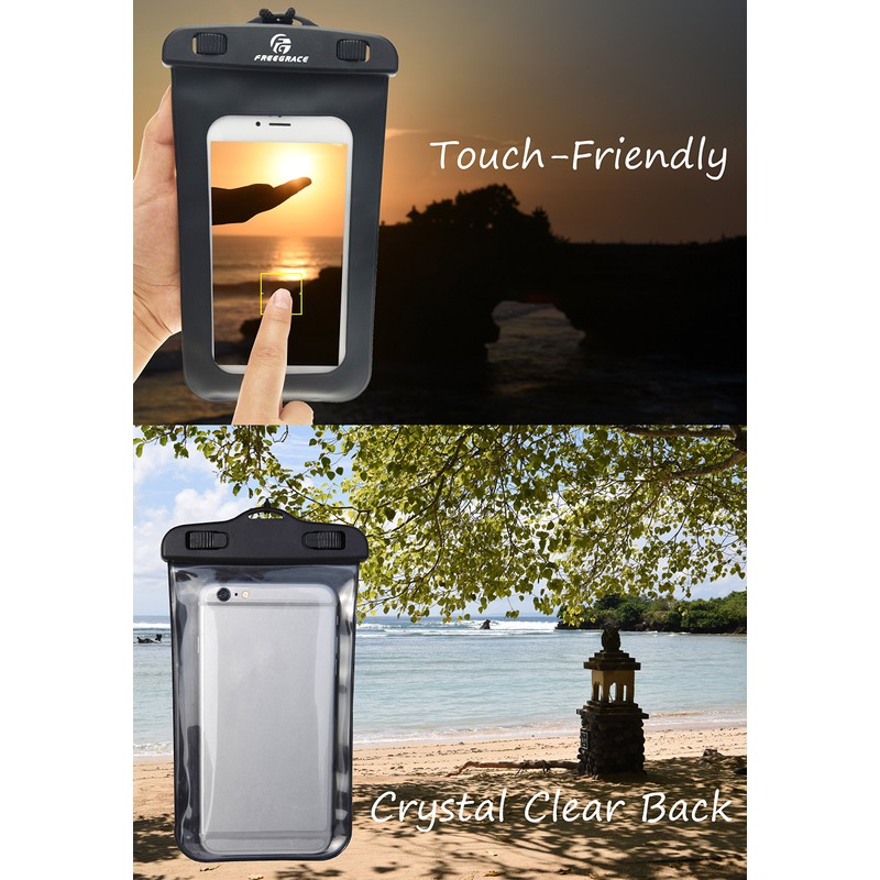 Waterproof Dry Bag - Transparent Lightweight Dry Sack with Strap,