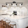 HURYEE Track Lighting Kit, 4 Head Foldable Ceiling Spot Light
