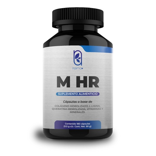 NAIMA M HR, Multivitamínico para Hombres, 180 Cápsulas |Complejo Capilar