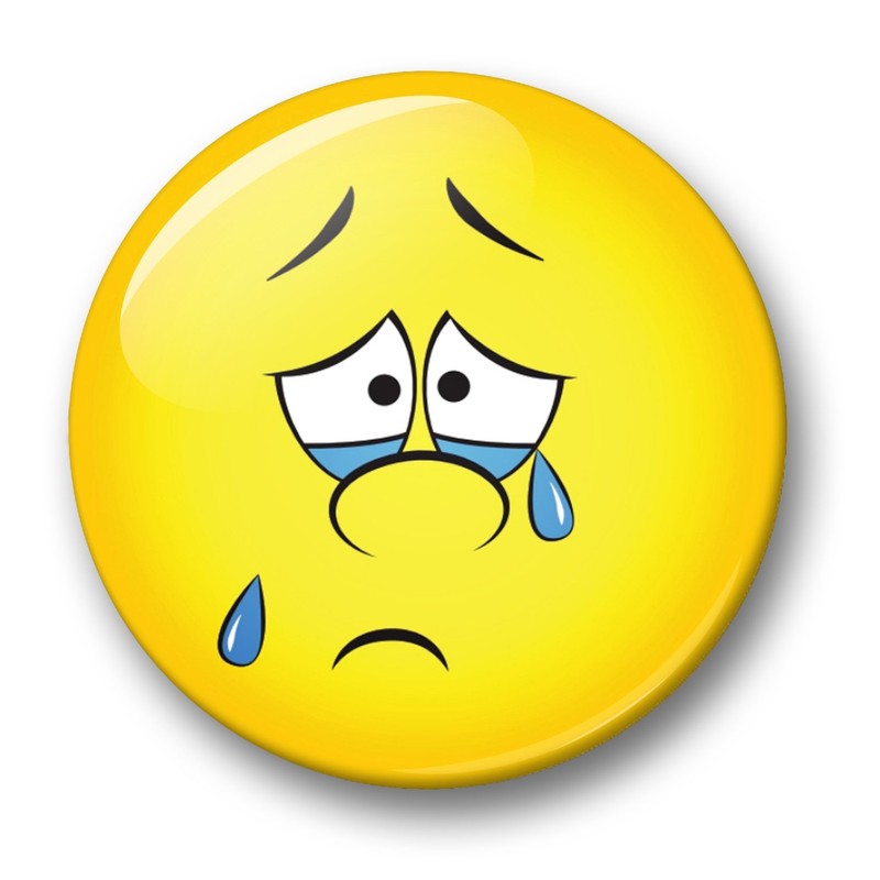 Merchandise for Fans Smiley Negative Feelings Bad Mood, 6 Large