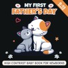 My First Father's Day High Contrast Baby Book for Newborns