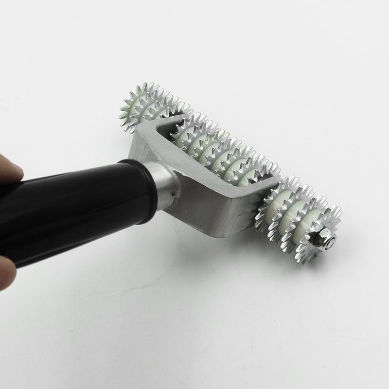 ANCLLO Carpet Grooming Seam Star Roller Tool for Professional Flooring
