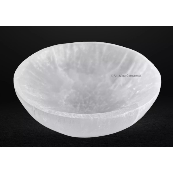 Selenite Crystal Plate Bowl to Charge your Healing Stones -