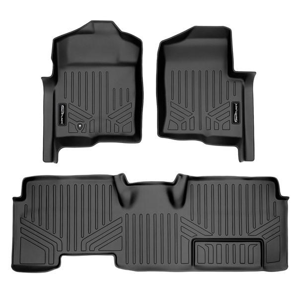 MAXLINER Floor Mats 2 Row Liner Set Black for 2009-2010
