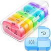 FEATY Weekly Pill Organizer 2 Times a Day with Same-Side