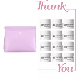 IOPE 시그니처 라벤더 파우치 & 아이오페 스템3 크림 60ml (5ml 12개) 세트 Signature Lavender Pouch & Iope Stem3 Cream 60ml (Set of 12 x 5ml)